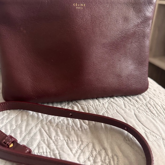 Celine Deep Burgundy Crossbody Bag - Picture 4 of 8